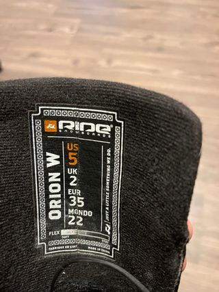 Botas snowboard ride orion 35