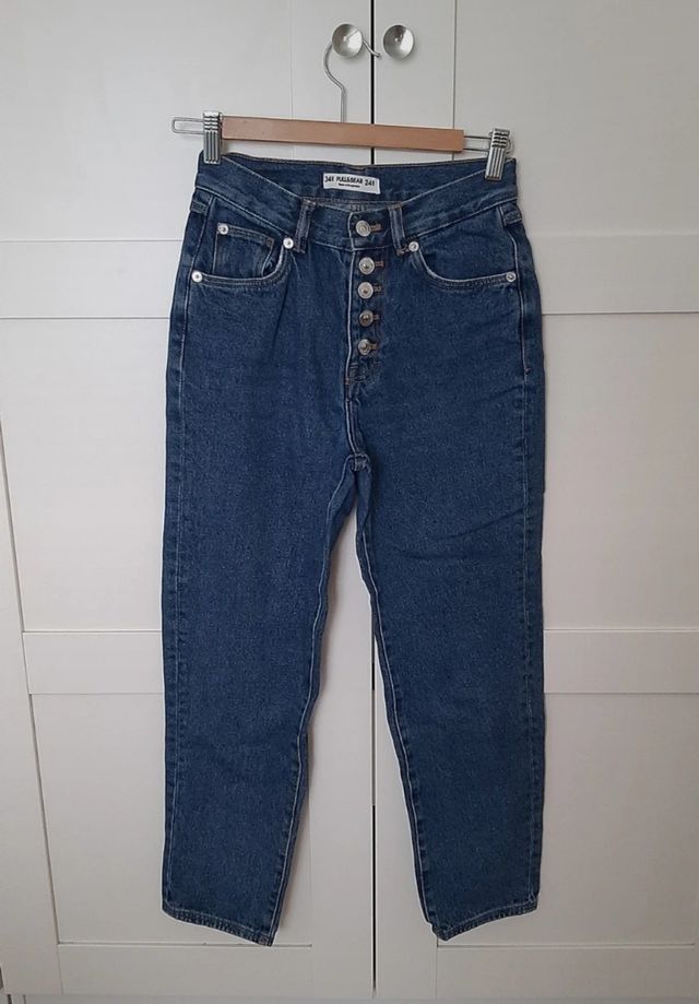 Jeans a vita alta pull&bear