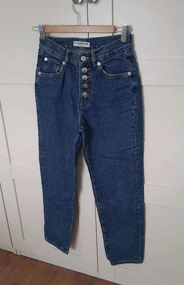 Jeans a vita alta pull&bear