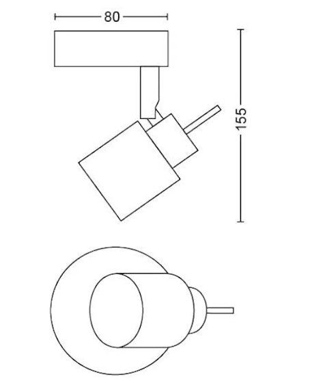 Foco Philips Meranti cromo
