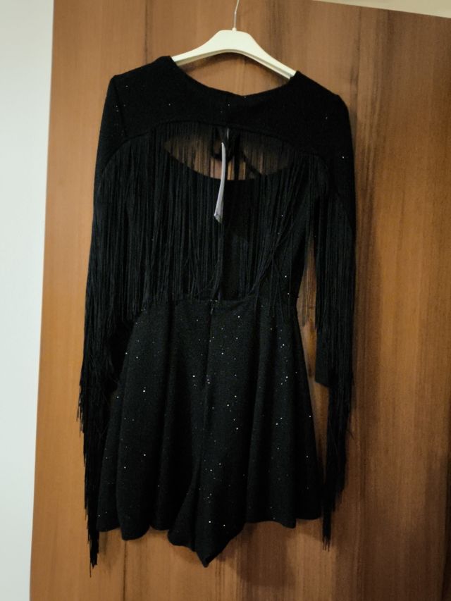 Miniabito pantaloni Bershka nero xs