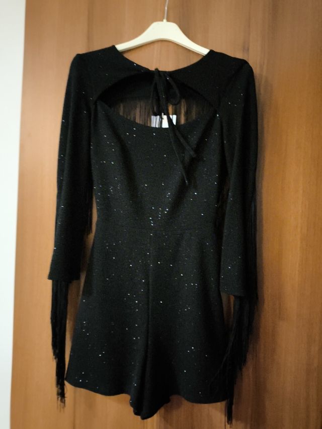 Miniabito pantaloni Bershka nero xs