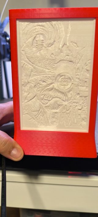 Lámpara litofanias iron maiden 