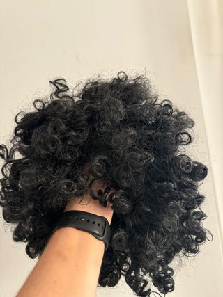 Peluca Jimmy, negra, look afro, maxi peluca,