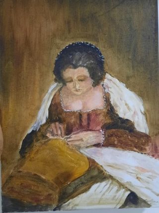 Quadro Originale: "La Cucitrice" - Ispirazione