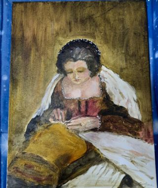 Quadro Originale: "La Cucitrice" - Ispirazione