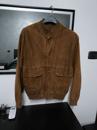 Giacca uomo scamosciato 