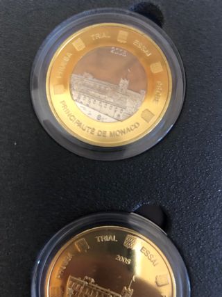 Set Monedas Monaco 2005 Prueba