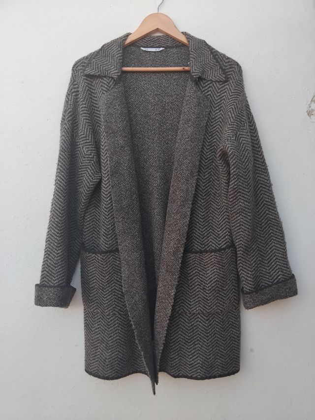 Casaco de lã oversize