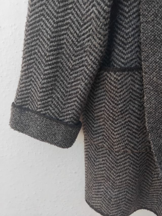 Casaco de lã oversize