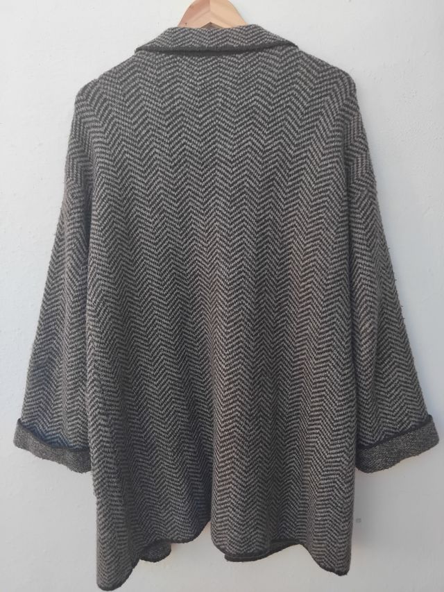 Casaco de lã oversize