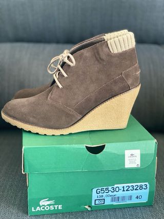 Botines cuña Lacoste