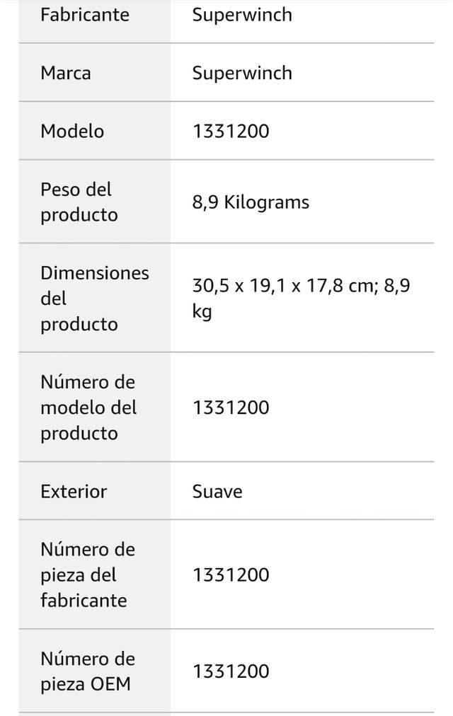 Cabrestante/Winch eléctrico