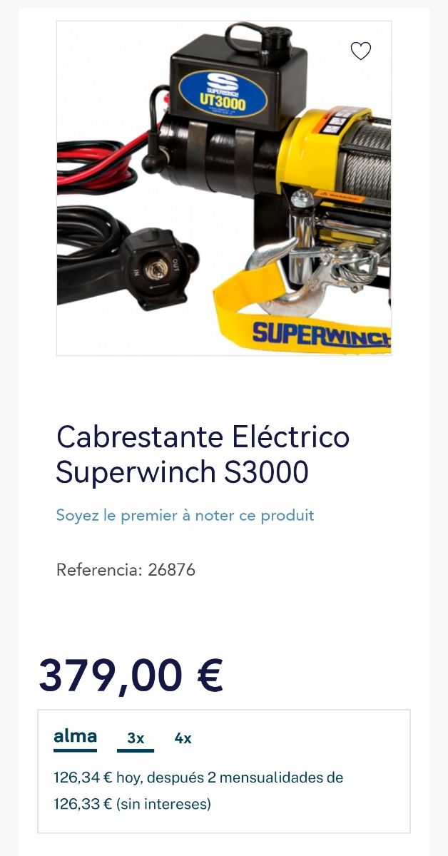 Cabrestante/Winch eléctrico