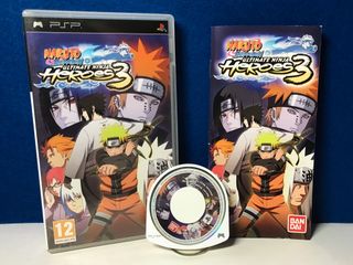 Naruto Ultimate Ninja Heroes 3 PSP COMPLETO PAL