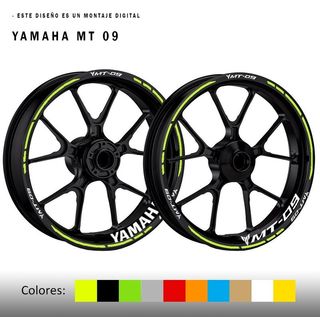 Pegatinas llantas Yamaha MT09