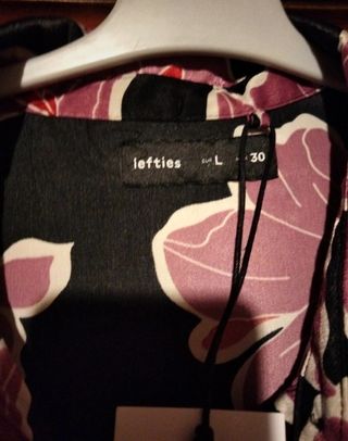 Vestido camisero satinado talla L / XL