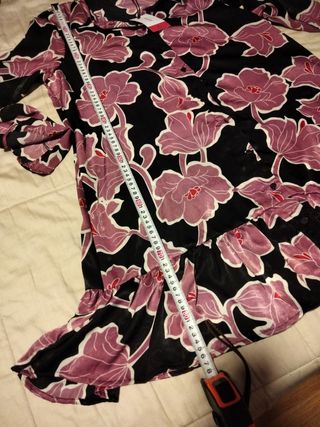 Vestido camisero satinado talla L / XL