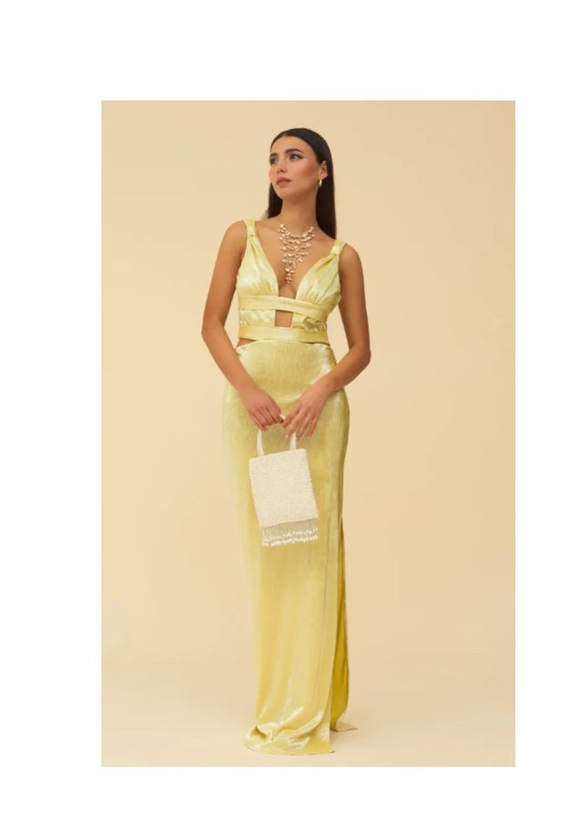 Vestido lady pipa amarillo Aurelia