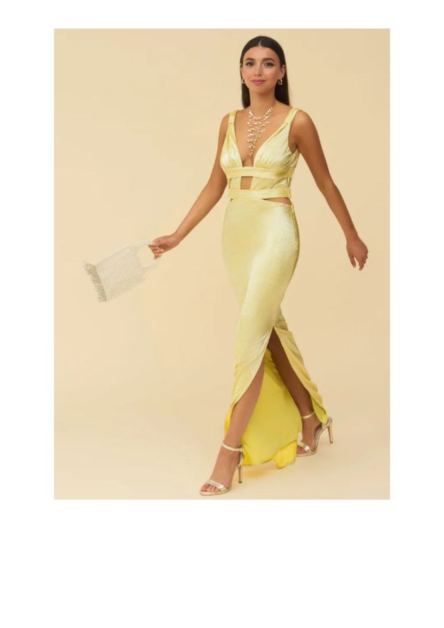 Vestido lady pipa amarillo Aurelia