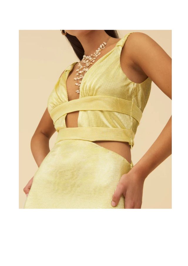 Vestido lady pipa amarillo Aurelia