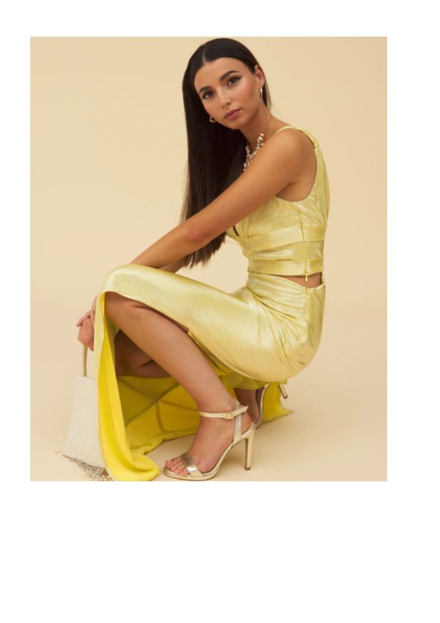 Vestido lady pipa amarillo Aurelia