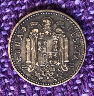 Moneda de 1 peseta-España/Año 1953