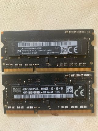 8gb DDR3L 1866 de iMac late 2015 NO NEGOCIABLE