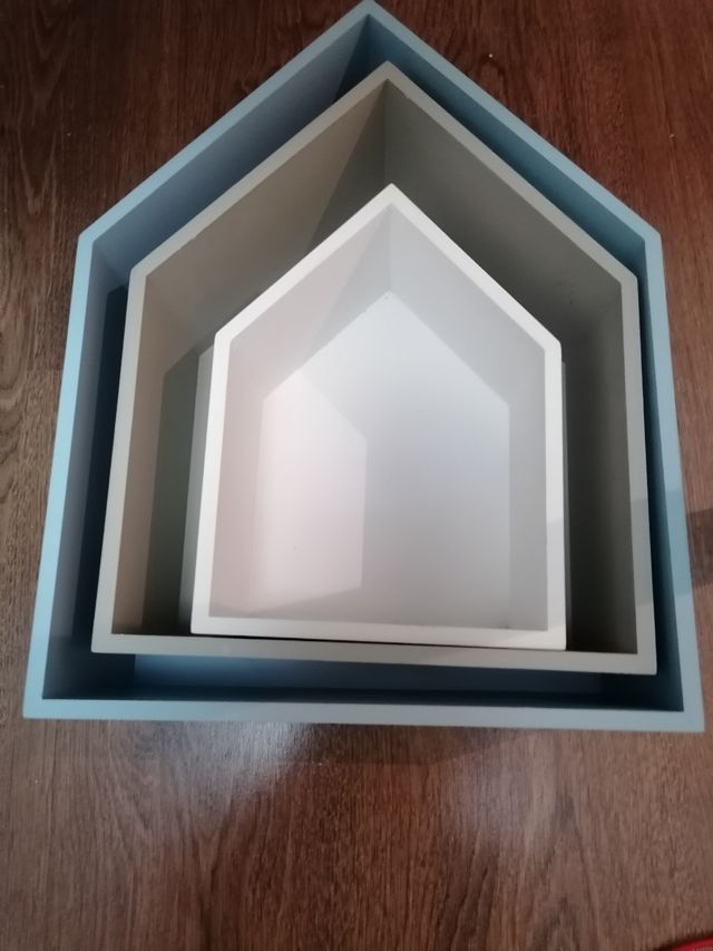 Lote estanterías casitas