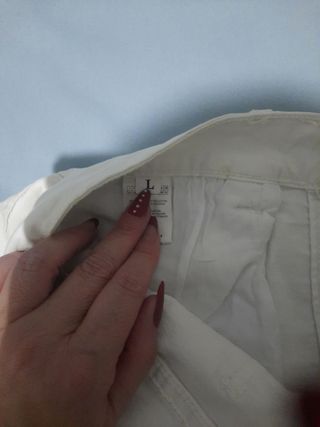 Falda vaquera blanca