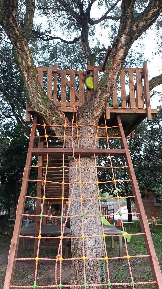 PLATAFORMA ARBOL TIROLINA PUENTE TOBOGÁN