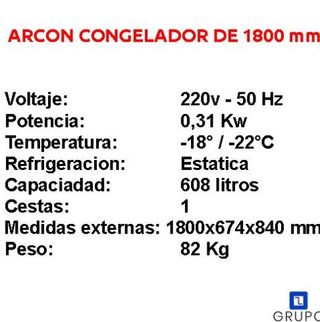 📢CONGELADOR DE 180 CM - 608 LITROS📢