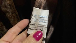 Abrigo largo piel