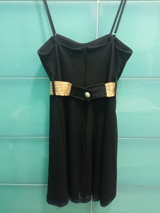 Vestido negro fiesta mujer
