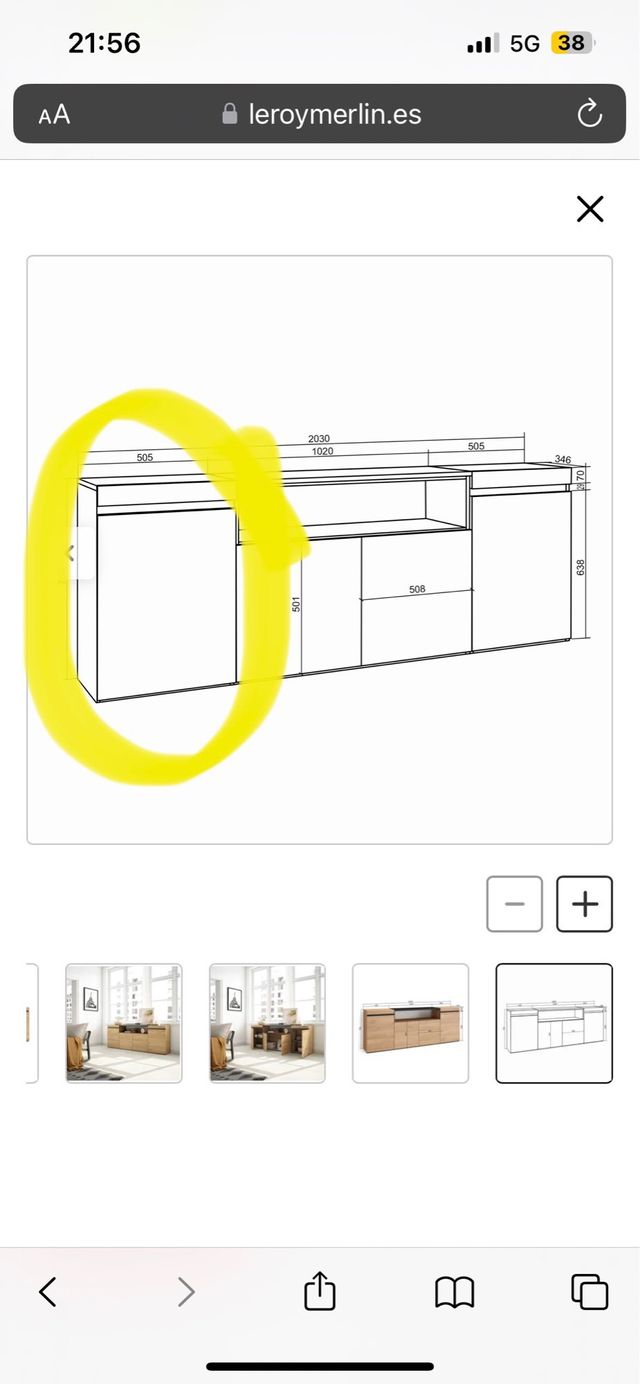 Aparador Lateral Cozy Leroy merlin