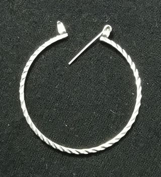 Pendiente aro de plata