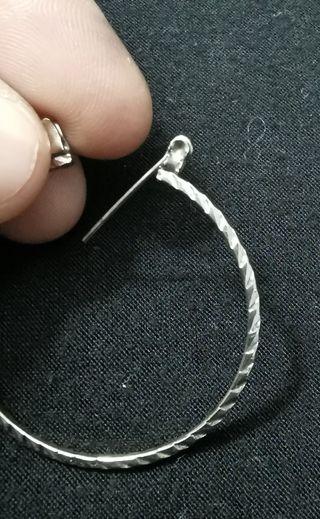 Pendiente aro de plata