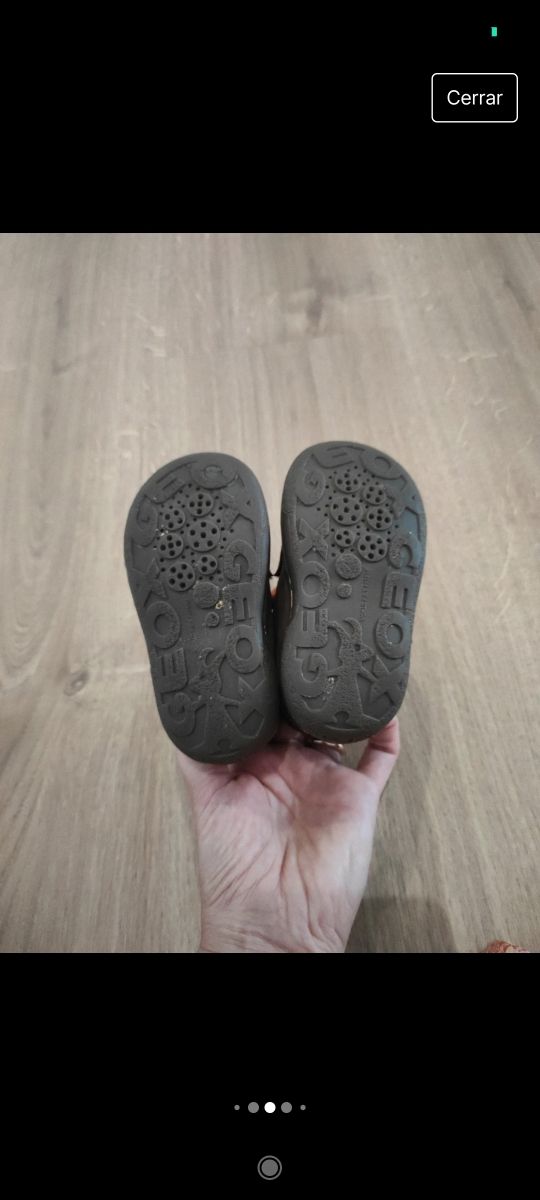 Zapatos de bebé color marrón de Geox