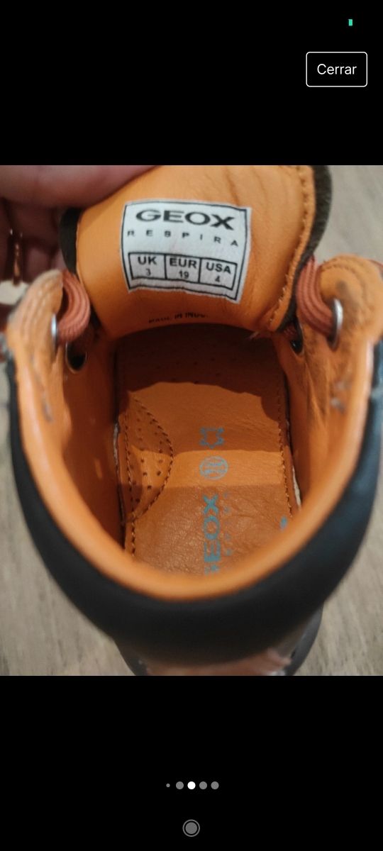 Zapatos de bebé color marrón de Geox