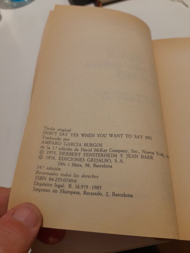 No diga si cuando quiera decir no