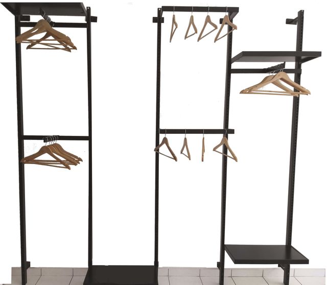 Estantería de cremallera para tienda.