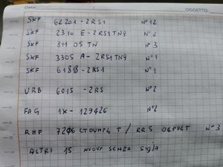 Stock di Cuscinetti nuovi