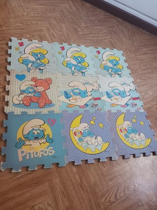 Alfombra pitufos