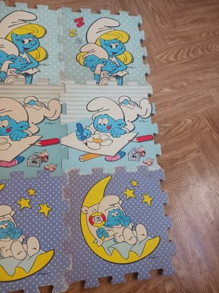 Alfombra pitufos