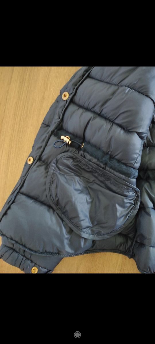 Cazadora acolchada mujer azul marino