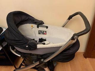 Carrito de bebe BEBE CONFORT y cuna de madera