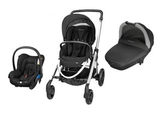 Carrito de bebe BEBE CONFORT y cuna de madera
