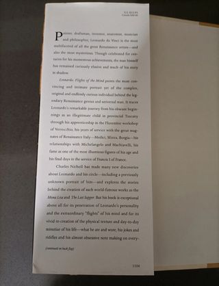 Leonardo da Vinci Flights of the Mind
