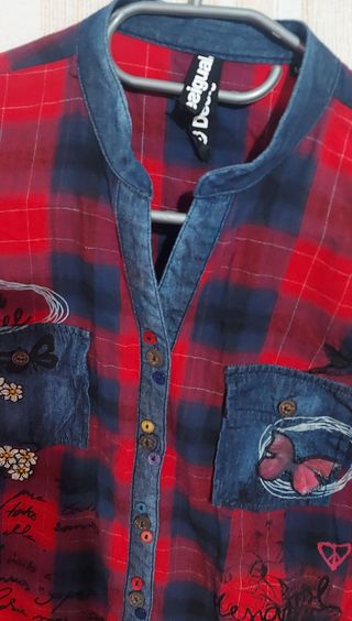 Blusa Desigual de cuadros