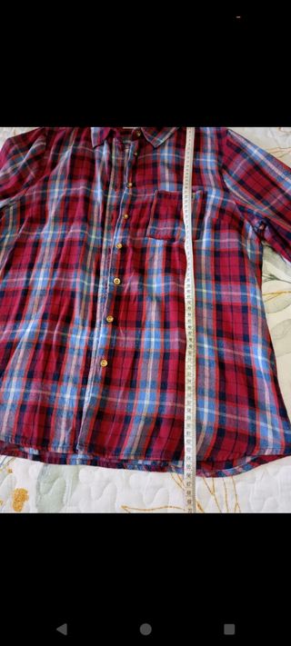 Camisa de cuadros de mujer